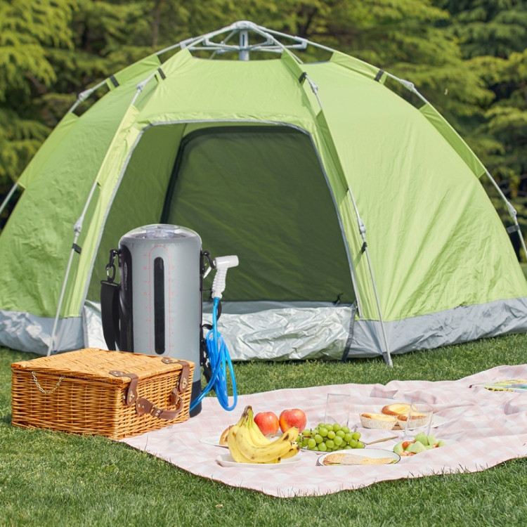 AFISHTOUR FW2085 Sac solaire extérieur Sac à bain de camping Fournitures de  douche Camping: Pompe à air ordinaire