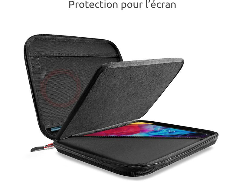 Sacoche pour iPad Pro 12,9 - tomtoc PadFolio Eva - Noir - Sac