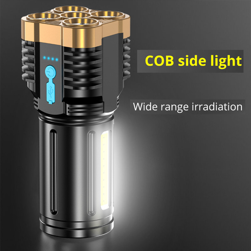 Multi-fonction Cob Led Lampe de poche Extérieur Usb C Rechargeable