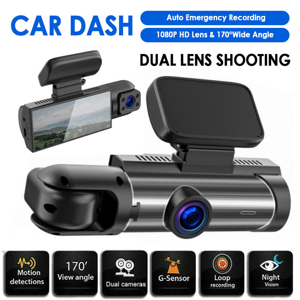 Dash Cam - vision nocturne double objectif enregistreur DVR